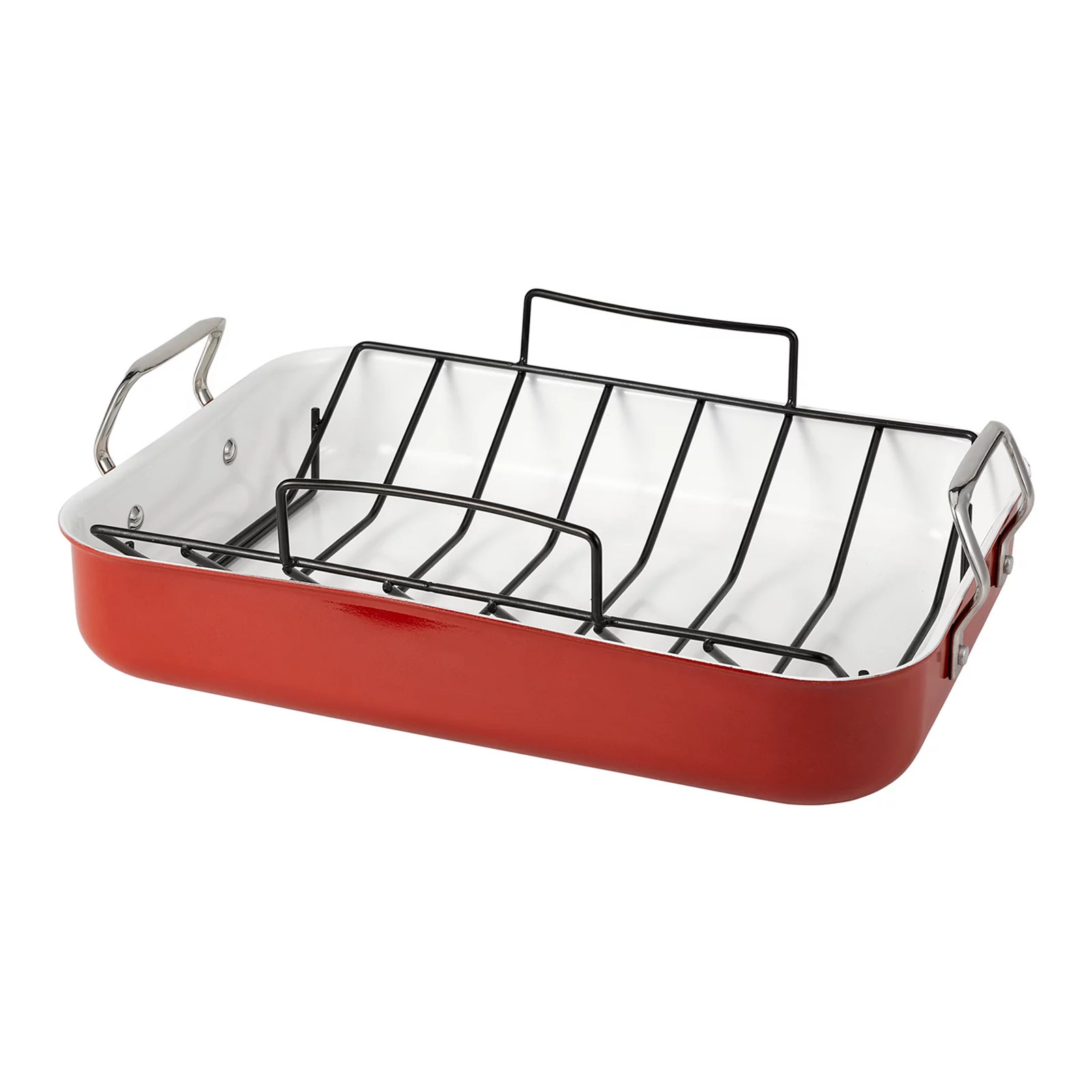 Oneida Red Aluminum Roaster with Rack | Kohl's