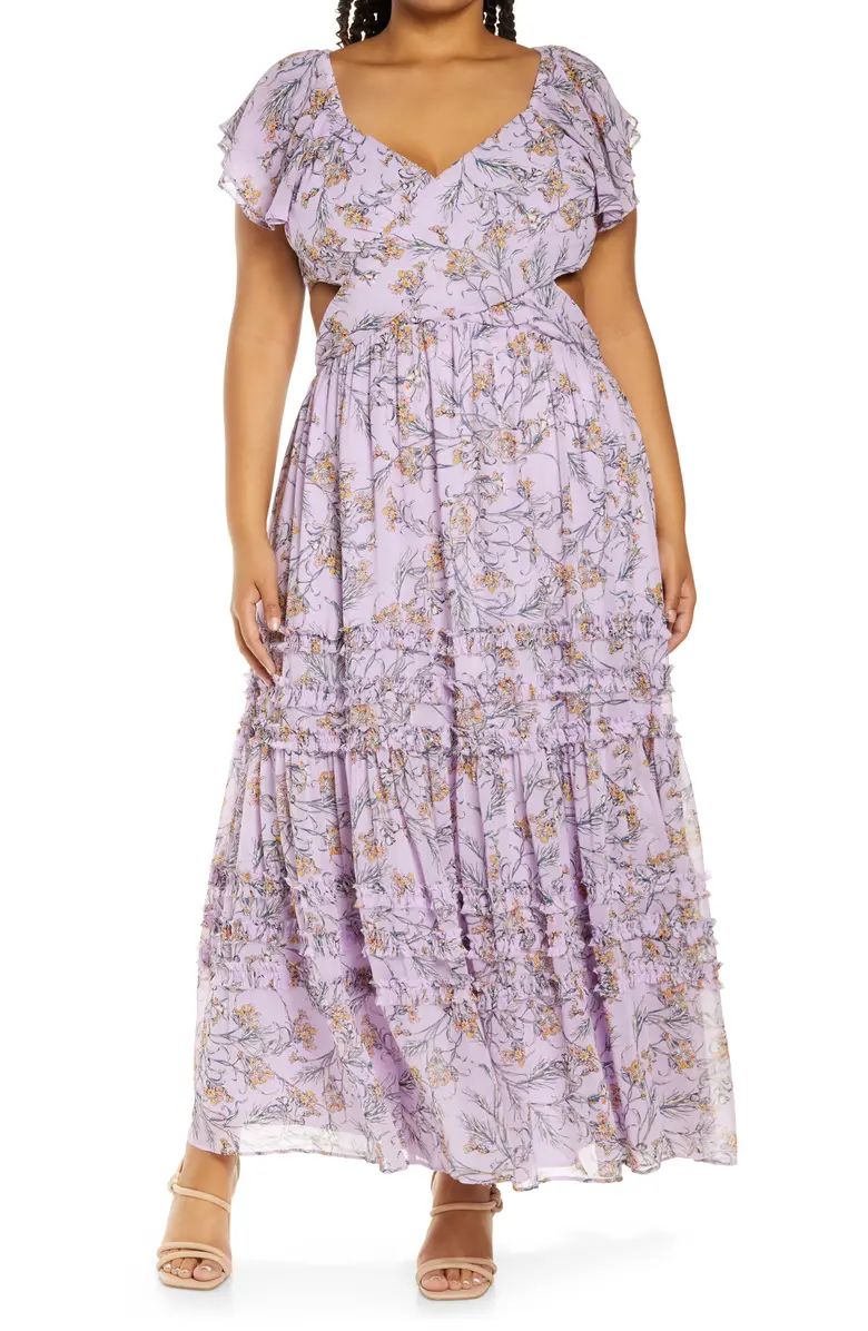 Floral Print Chiffon Dress | Nordstrom