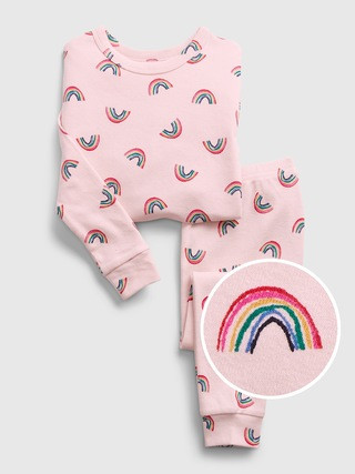 babyGap 100% Organic Cotton Rainbow Graphic PJ Set | Gap (US)