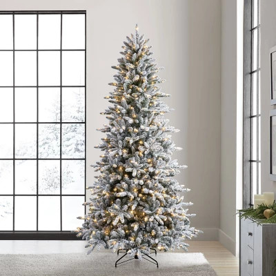 Member's Mark 9' Pre-Lit Color Changing Micro LED Aspen Flocked Pine Tree - Sam's Club | Sam's Club