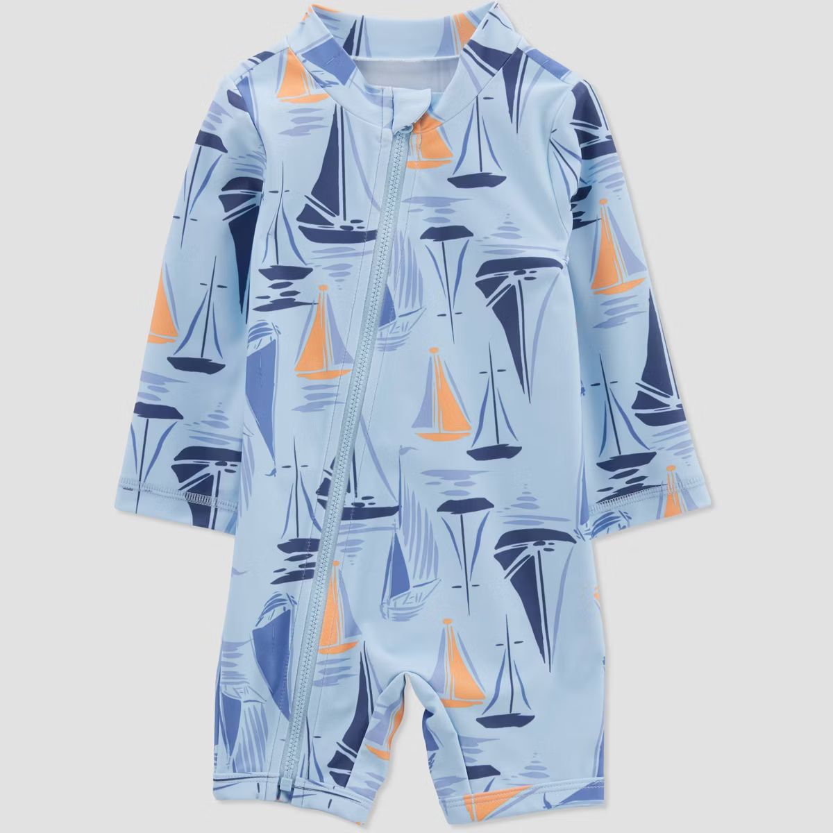 Carter's Just One You® Baby Boys' Boat One Piece Rash Guard - Blue | Target