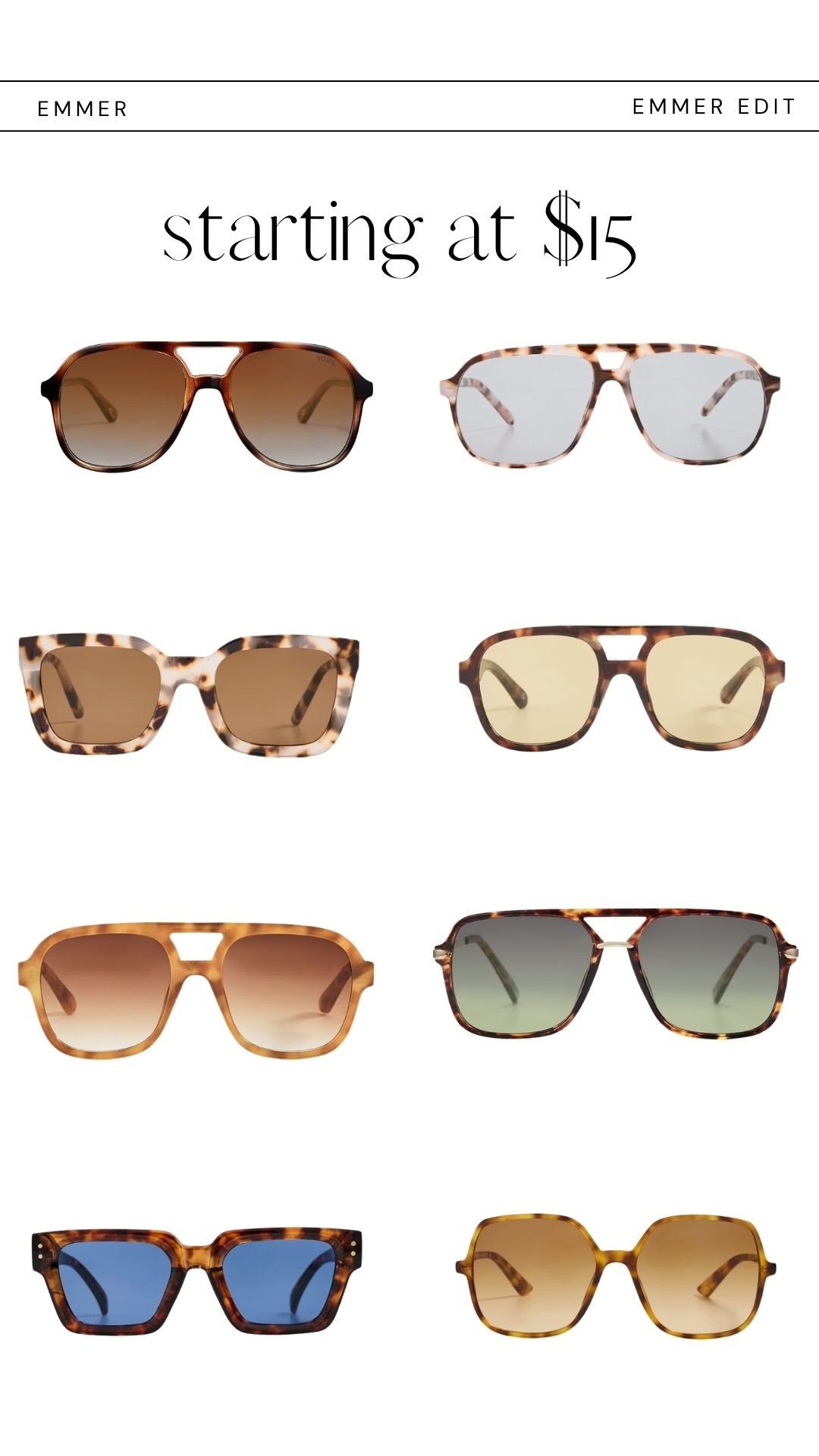 NEW! Sunglasses starting at $15 

 #LTKootd #LTKSaleAlert