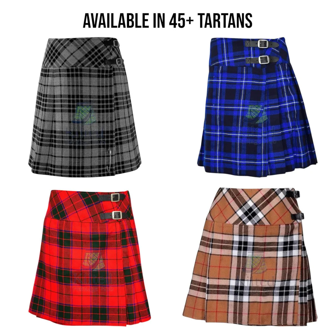 Ladies Scottish Tartan Kilt - Highland Games Ladies Sports Mini Skirt - Full Back Pleated Kilt Av... | Etsy (US)
