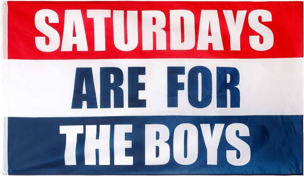 Saturdays Boys Flag, 3x5 Feet, Polyester Cloth Resistant Fading Boy Saturday Flag, Perfect for Co... | Amazon (US)