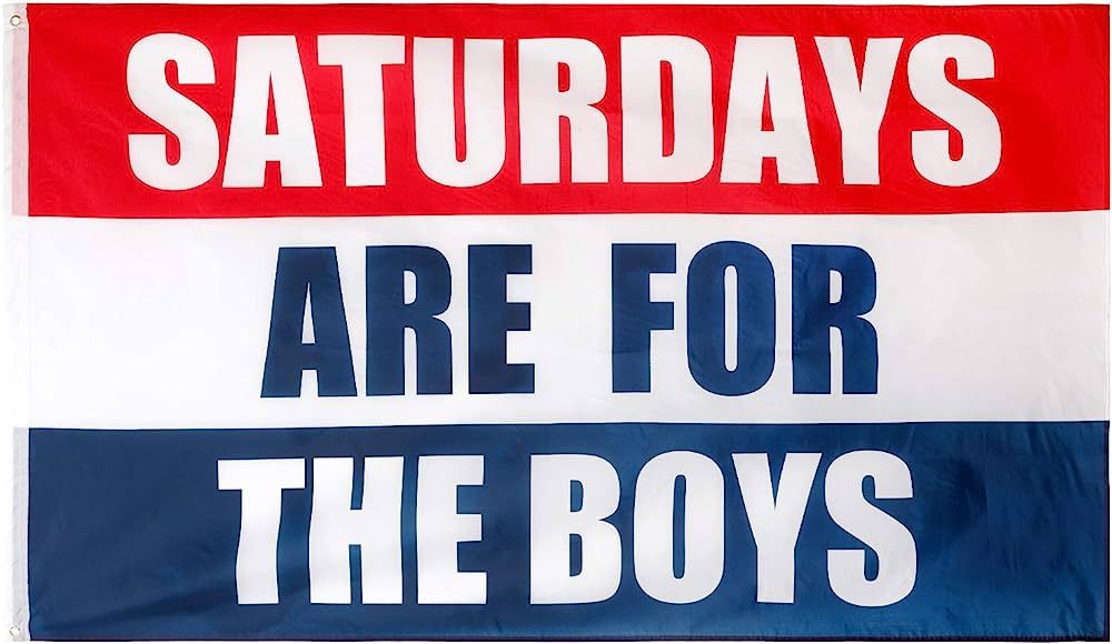 Saturdays Boys Flag, 3x5 Feet, Polyester Cloth Resistant Fading Boy Saturday Flag, Perfect for Co... | Amazon (US)