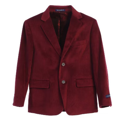 Gioberti Boy's Formal Velvet Blazer, Burgundy, Size 3T | Target