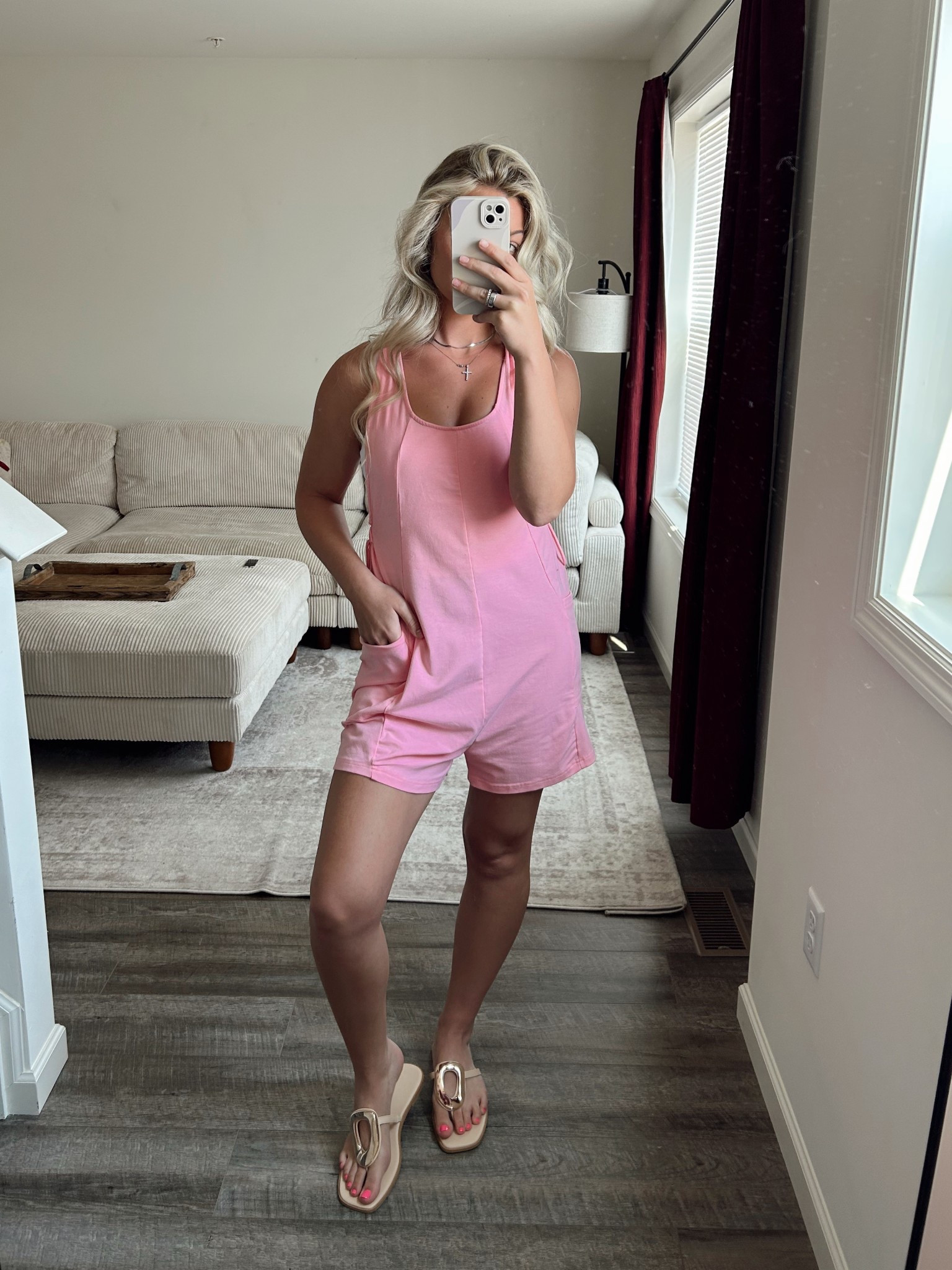 the comfiest pink romper for summer 🫶🏼 paired with gold sandals!! Wearing a size medium in the romper and 11 in the shoe💞

Amazon finds, Amazon fashion, trendy summer outfit 

#LTKSeasonal #LTKFindsUnder50 #LTKShoeCrush