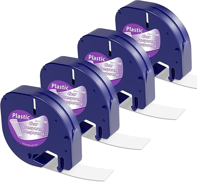 Label Maker Clear Tape Replacement for Dymo Label Maker Refills Clear 1/2'' x 13', Compatible wit... | Amazon (US)