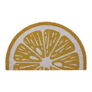 VCNY Home Half Lemon 18 in. x 30 in. Indoor/Outdoor Coir Door Mat HLF-MAT-1830-IN-MULTI - The Hom... | The Home Depot