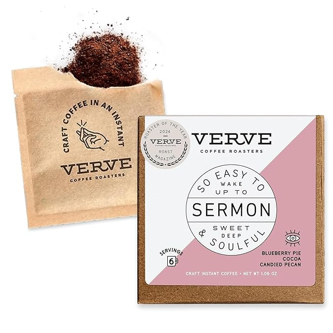 Verve Coffee Roasters Craft Instant Coffee Sermon Blend | Medium Roast, Ground, Hand-Roasted | En... | Amazon (US)
