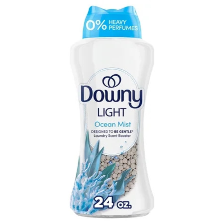 Downy Laundry Scent Beads, Light In-Wash Scent Booster, No Heavy Perfumes, Ocean Mist Scent, 24 oz | Walmart (US)