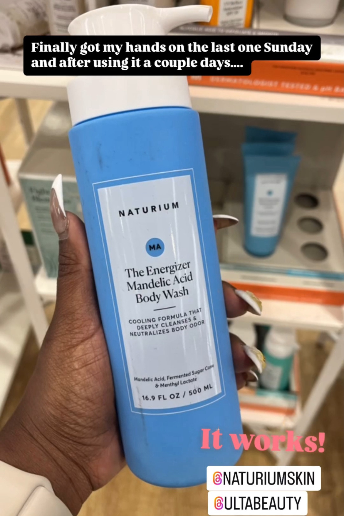 Naturium The Energizer Mandelic Acid Body Wash keeps me fresh all day. Even after a workout!

#LTKU #LTKBacktoSchool #LTKBeauty