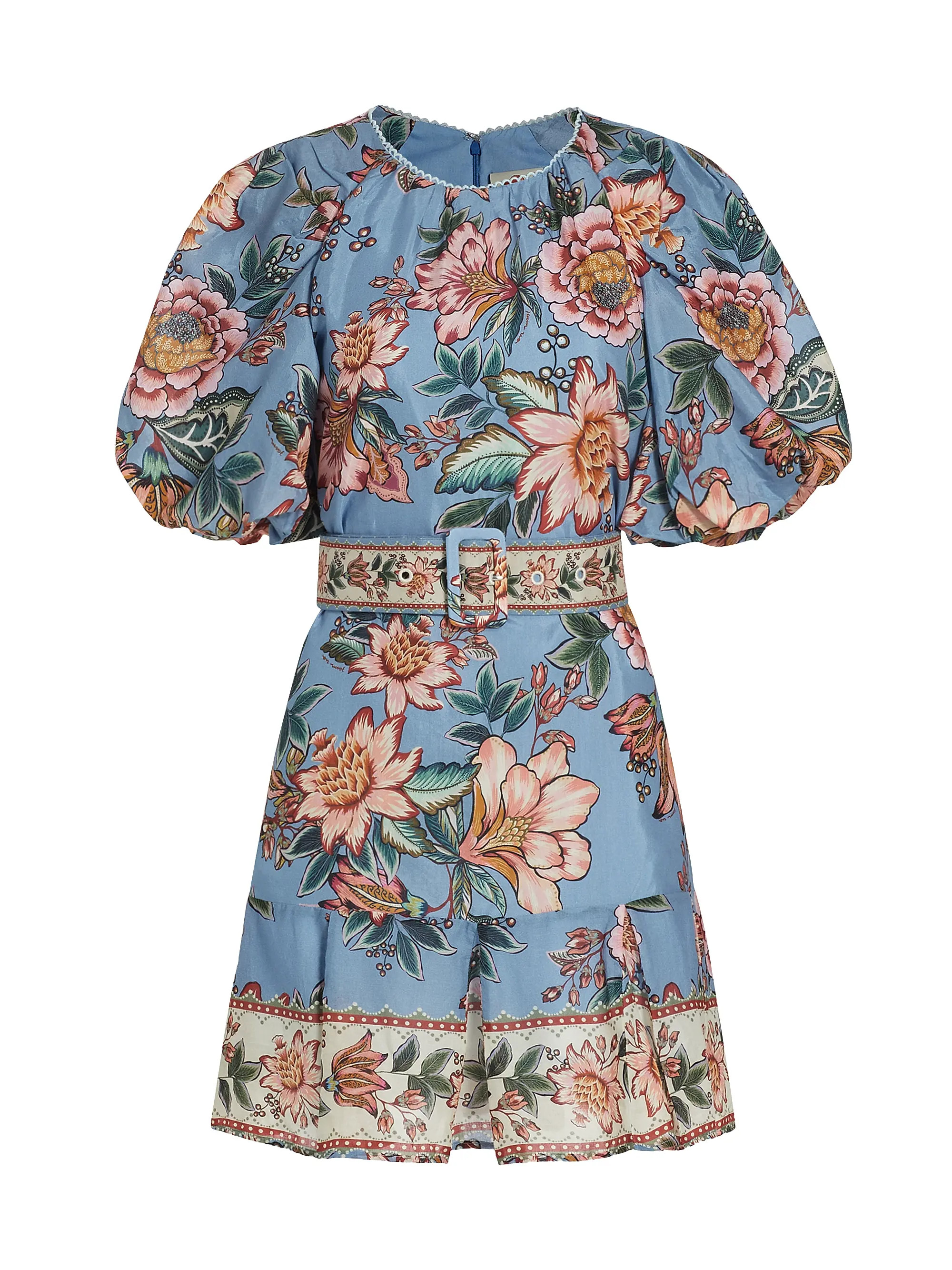 Wonderful Bouquet Belted Minidress | Saks Fifth Avenue