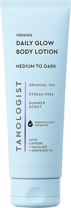 Tanologist Firming Daily Glow Body Lotion- Medium/Dark, Fast-Developing, Transfer-Proof Gradual S... | Amazon (US)