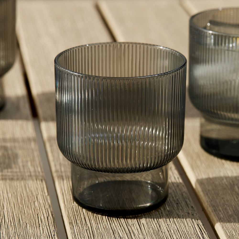 Fluted Acrylic Glassware | West Elm (US)