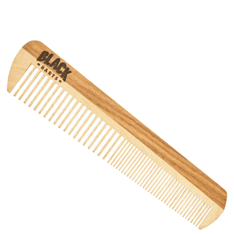 Pente Duo de Madeira para Barba Black Barts | Beleza Na Web | Beleza Na Web (BR)