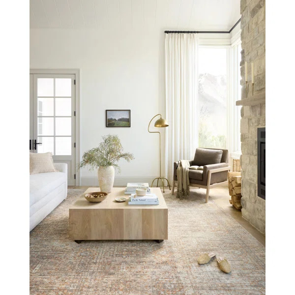 Angela Rose x Loloi Blake Oatmeal / Spice Area Rug | Wayfair North America