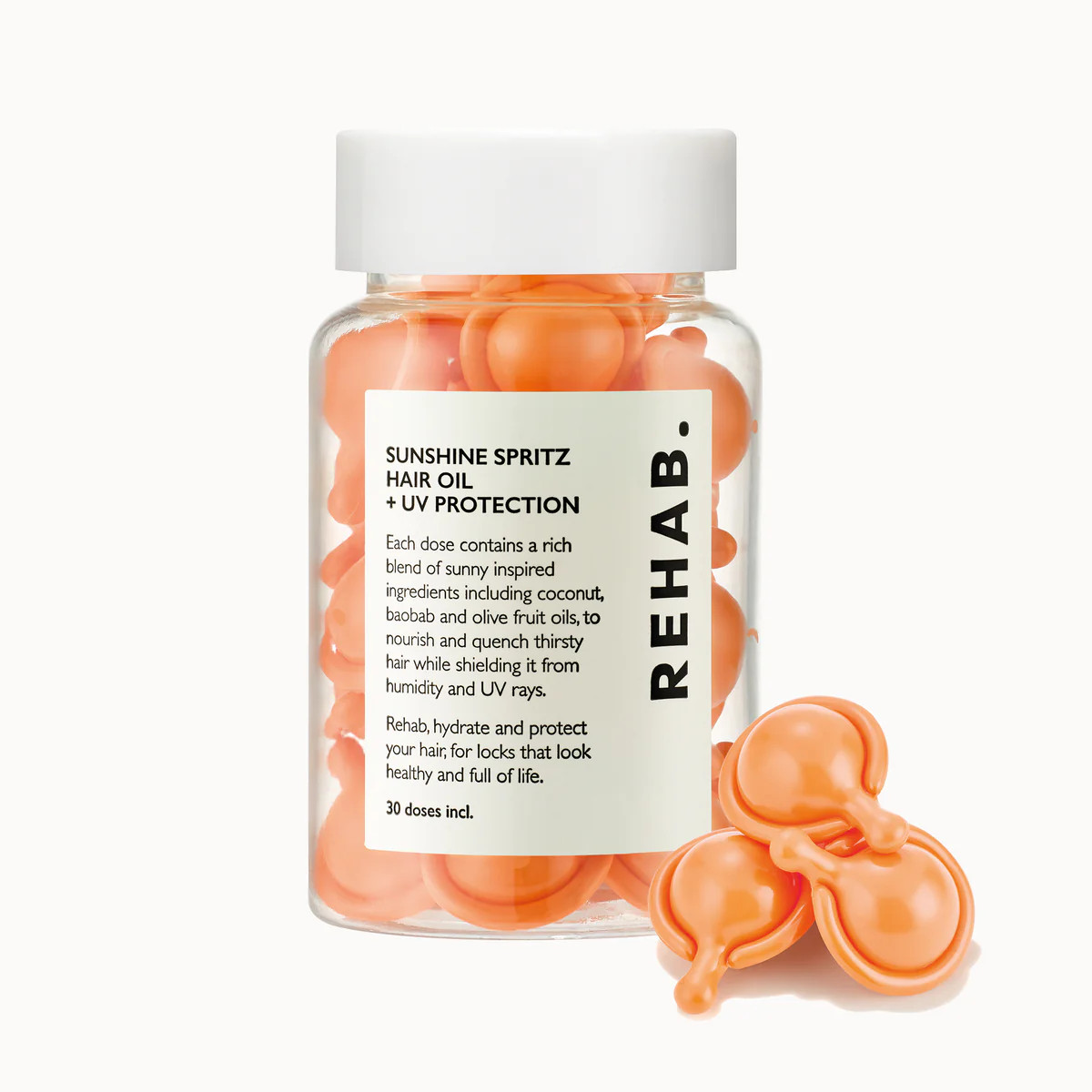 NEW REHAB. Sunshine Spritz UV Protection Hair Oil | REHAB Your Hair