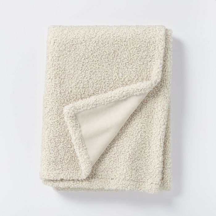 Boucle with Plush Reverse Throw Blanket - Threshold™ designed with Studio McGee | Target