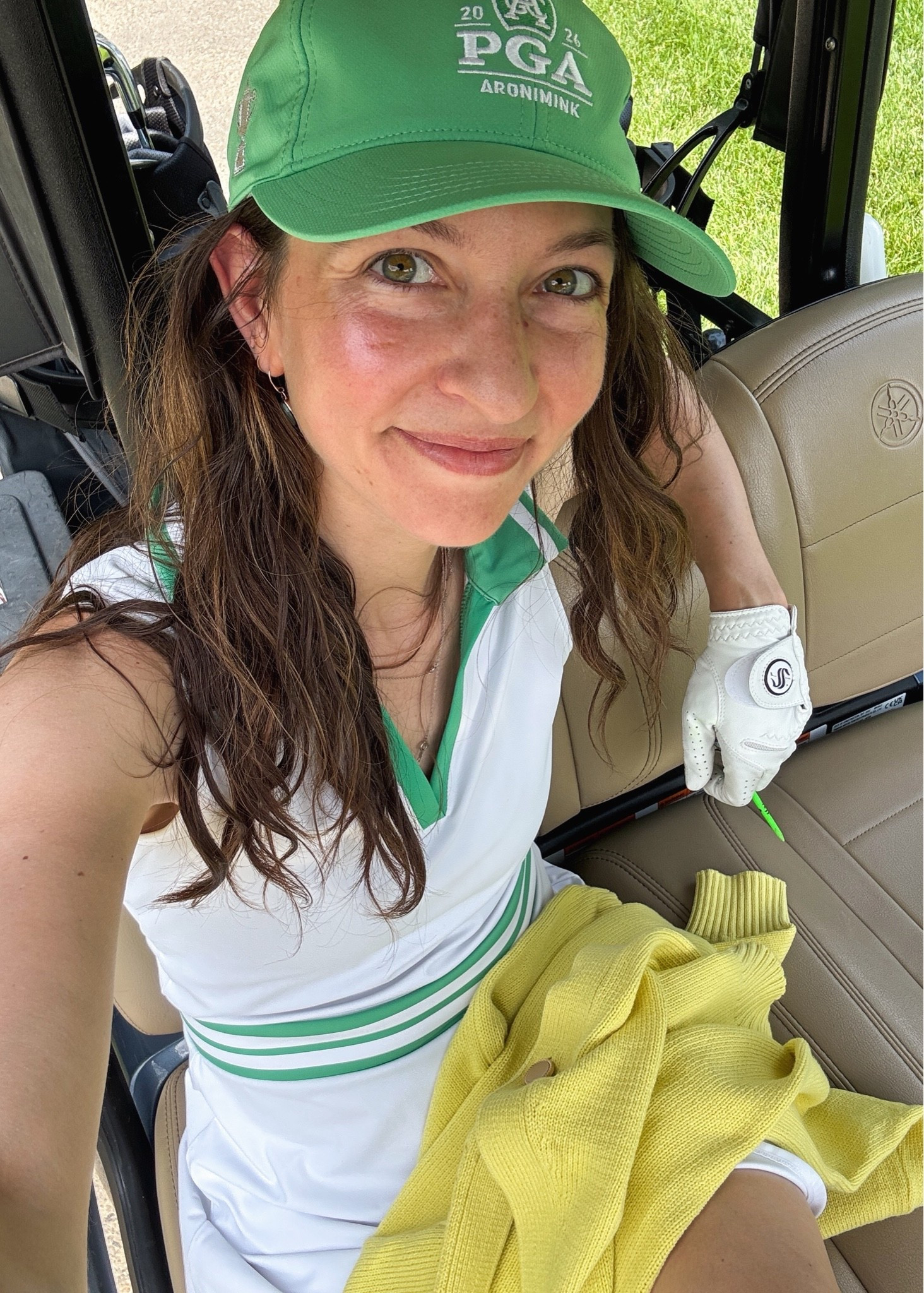 A little golf style moment 💚💛

I used to think getting dressed “for an activity” meant buying a whole separate wardrobe.

Now I’m much more interested in pieces that feel like me… things I can wear, rewear, and style in different ways.

A little color, a classic silhouette, and one unexpected detail (like a bright cardigan) can make even a simple outfit feel personal.

My favorite wardrobes aren’t the ones with the most clothes- they’re the ones where everything feels like it belongs.

Save this for your next “what do I wear?” moment 🤍

#LTKootd #LTKActive
