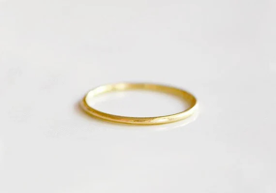 Gold Midi Ring | Thin Midi Ring | 14kt Gold Filled Midi Ring | Etsy (US)