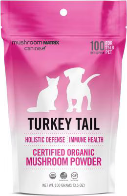 Canine Matrix Turkey Tail Holistic Defense Immune Support Dog Supplement, 3.5-oz bag | Chewy Canada