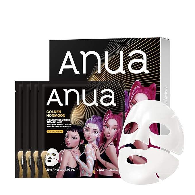 ANUA Ceramide Barrier Collagen Mask, Glow Up, Elasticity Hydrogel Face mask, Moisture Barrier Rep... | Amazon (US)