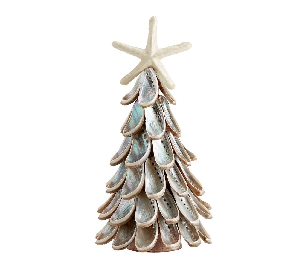 Abalone Shell Christmas Tree, Small 10.5" | Pottery Barn (US)