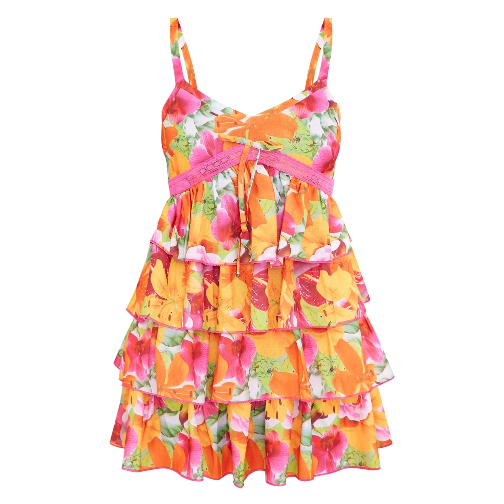 Summer ready with the Multi Abstract Floral Tiered Frill Shift dress 

#LTKStyleTip #LTKActive #LTKBeauty