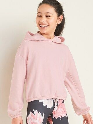 Cropped French Terry Pullover Hoodie for Girls | Old Navy (US)