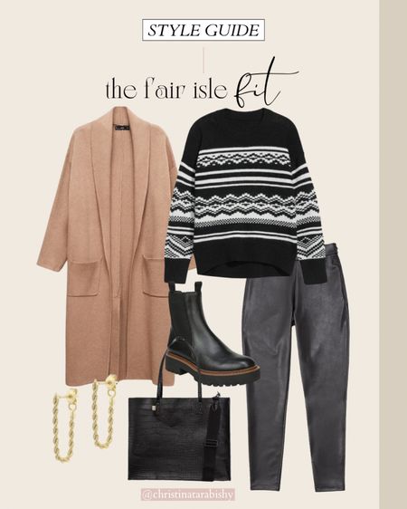 Styling the Fair Isle Sweater trend with staple pieces that are faves for me! 

#LTKstyletip #LTKSeasonal