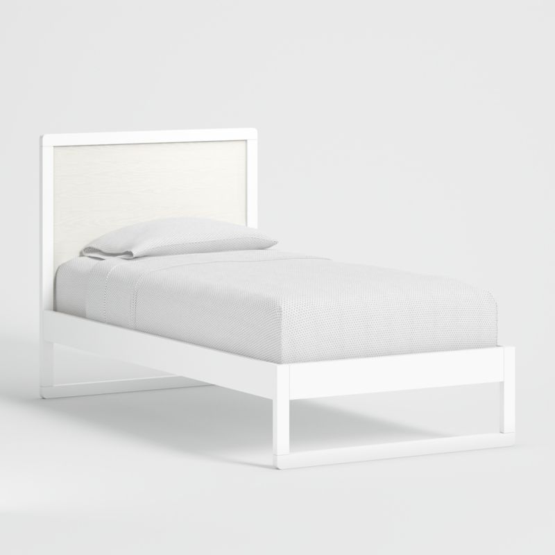 Arlyn Kids Twin Two-Tone White Bed Frame | Crate & Kids | Crate & Barrel