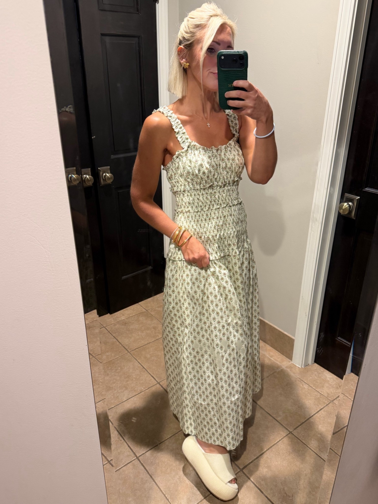 obsessed with this print! cutest cotton dress — love the ruching, super flattering! Would be cute with boots & a jacket this fall! 🌻

#LTKSeasonal #LTKmomlife #LTKPetite