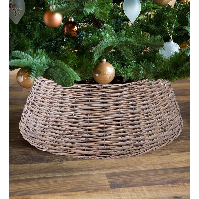 Harrisonburg Wicker Christmas Tree Collar | Wayfair North America