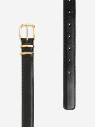 Leather Belt – Black – Women – ARKET GB | Arket UK