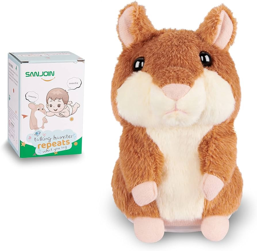 Kids Toddler Toys for Ages 2-4, Talking Hamster Repeats What You Say, Interactive Plush Repeating... | Amazon (US)