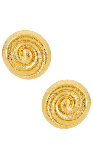 Milan Stud Earrings in Gold | Revolve Clothing (Global)