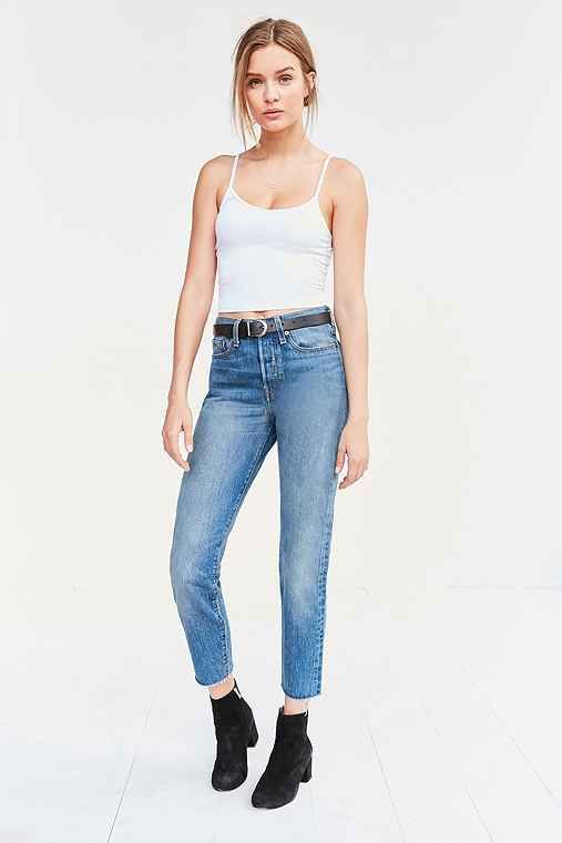 Leviâ€™s Wedgie High-Rise Jean - Coyote Desert,RINSED DENIM,24 | Urban Outfitters US