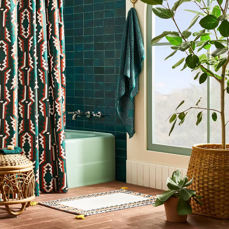 27"x52" Morat Bath Towel Teal - Opalhouse™ designed with Jungalow™ | Target