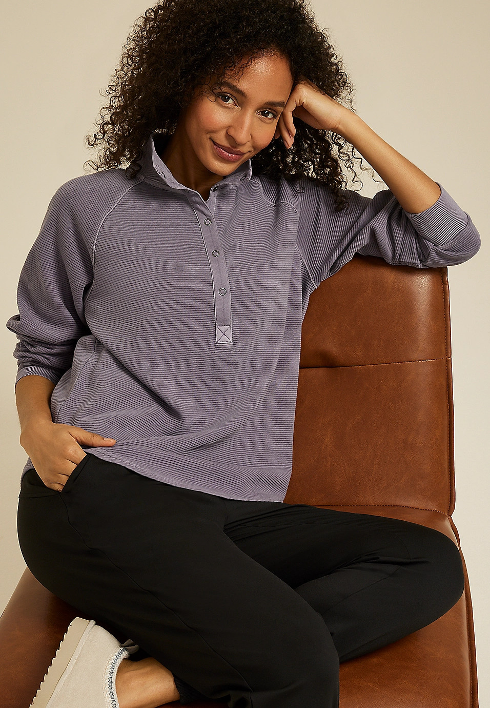 Luxe Foldover Waist Flare Legging | Maurices