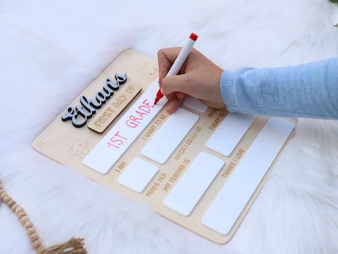 Personalized First Day of School Sign Reusable First Day - Etsy | Etsy (US)