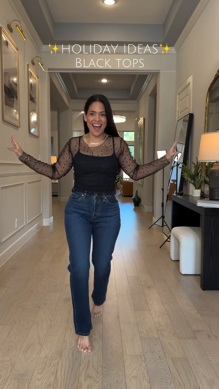 ✨Holiday Ideas✨ 2 Jeans + 2 Black Tops. 

#LTKHoliday #LTKootd #LTKSeasonal
