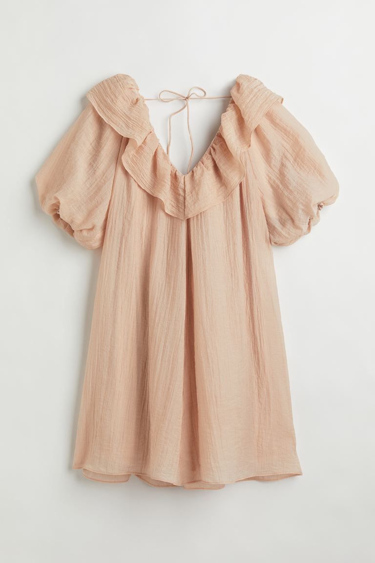V-neck balloon-sleeved dress | H&M (US + CA)