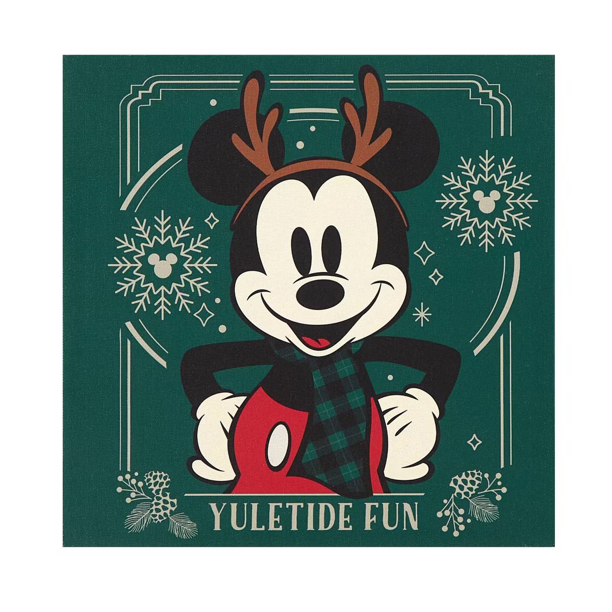 Mickey Mouse "Yuletide Fun" Wall Art | Target