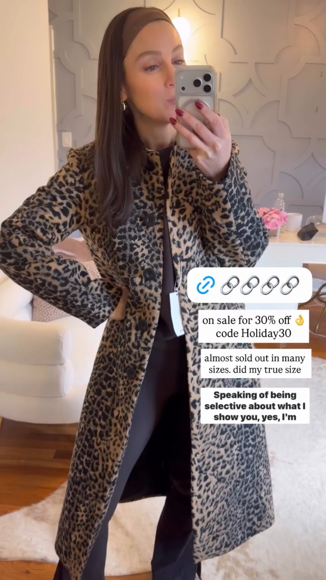 on sale for 30% off 👌
code Holiday30 almost sold out in many sizes. did my true size