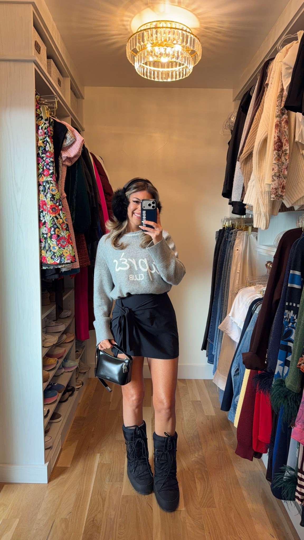 Abercrombie black wrap dress styled for a ski event! 

Revolve code: tulip

Wearing xs in dress small in top

Activewear
Apres ski
Winter look
Everyday casual
Date night
Shopping 
Moon boots

#LTKHoliday #LTKSeasonal #LTKFindsUnder100