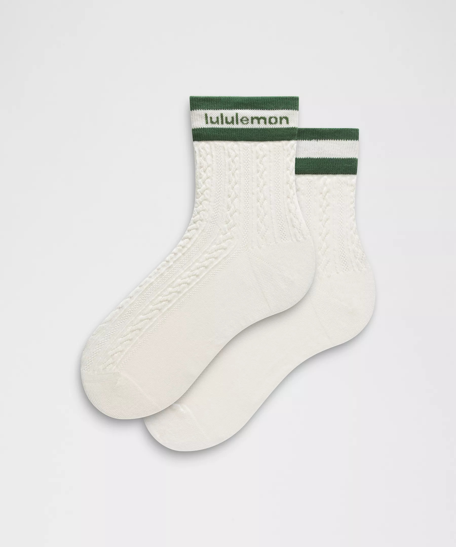 Unisex Cable-Knit Quarter Socks | Lululemon (US)