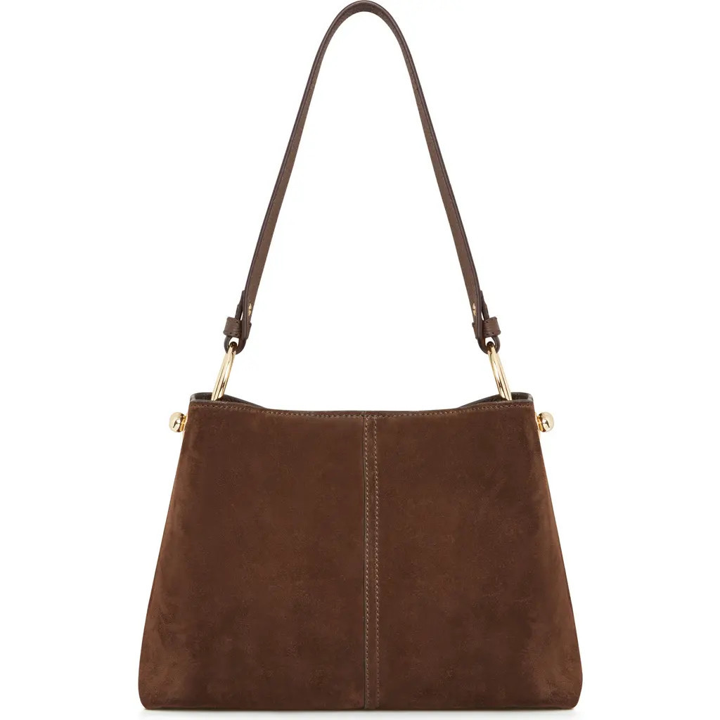 Strathberry Lana Suede Hobo Bag in Chocolate at Nordstrom | Nordstrom
