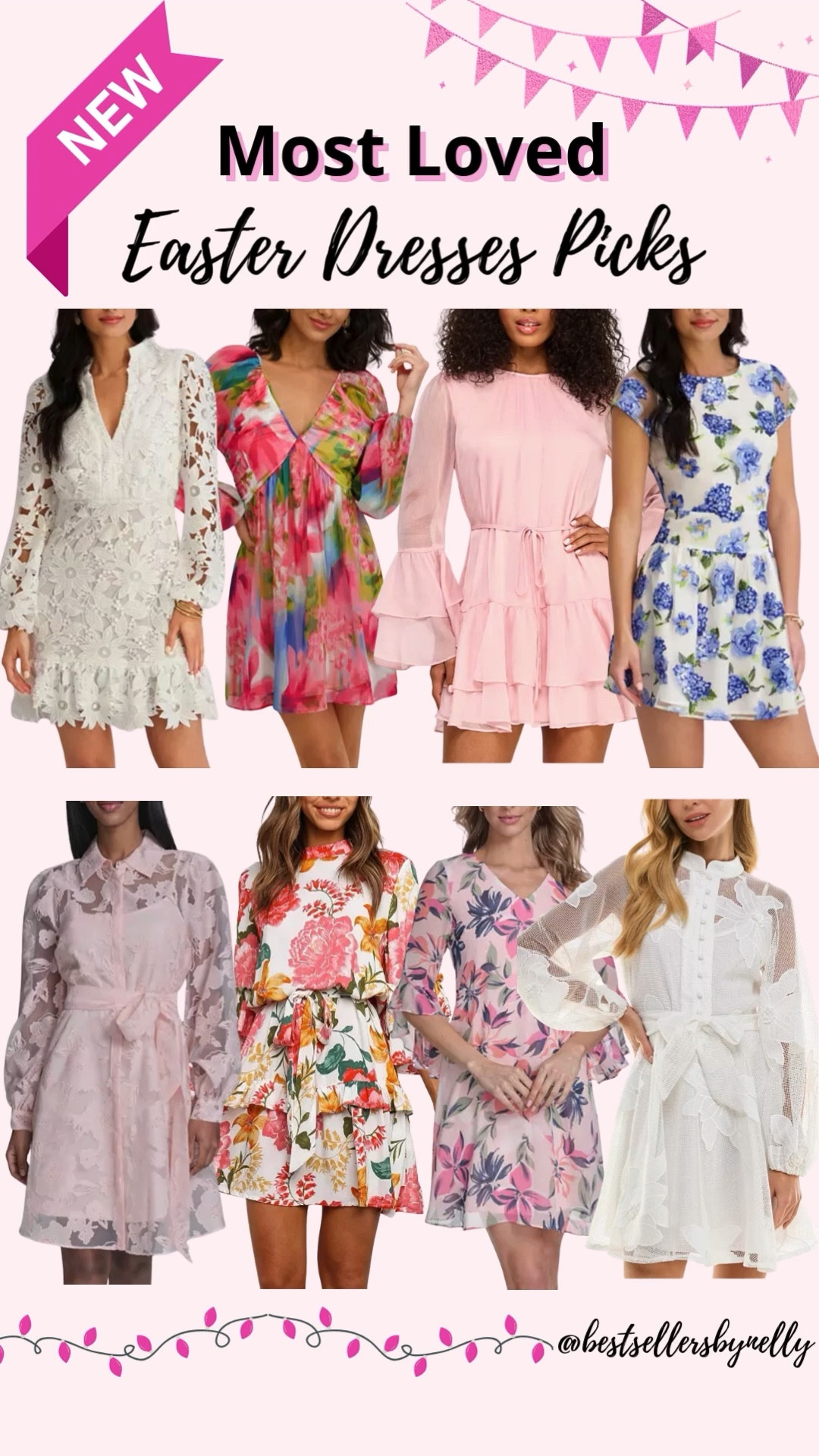 Easter is around the corner and these are some of the most loved spring dresses right now 🌸🐣

Rounded up a mix of soft florals, feminine ruffles, lace details, and easy breezy silhouettes that are perfect for Easter brunch, church, spring parties, or family photos👏👏

Save this post so you can come back when you’re ready to pick your favorite 💗

**Linking more options**



easter dresses women
spring dresses women
easter outfit ideas
spring floral dress
pastel spring dress
easter brunch outfit
church dress women
feminine spring dress
lace mini dress women
floral mini dress
pink spring dress
ruffle sleeve dress
flowy spring dress
easter sunday outfit
garden party dress
spring wedding guest dress
cute spring outfits women
easter church outfit women
modest spring dress
romantic floral dress
spring fashion dresses
easter dress ideas
women pastel dresses
spring brunch outfit
easter family photo outfit
lightweight spring dress
spring holiday outfit
trendy spring dresses 2026
amazon spring dresses
easter sunday dress women

#LTKSeasonal #LTKFestival #LTKSpringSale