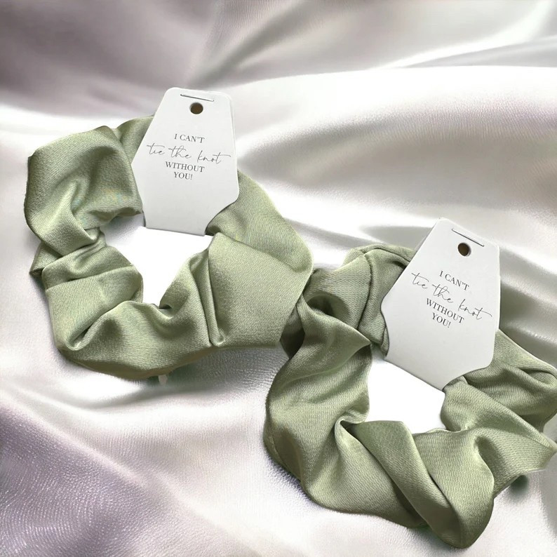 Sage Green Bridesmaid Scrunchie from DesignedbyElls

Gifts for bridal party | Satin Scrunchie | Bridesmaid Proposal | Hen Party | Gift | I Can’t Tie The Knot The Knot Without You | wedding morning gift | bridal shower gift 


#LTKWedding #LTKStyleTip #LTKBeauty
